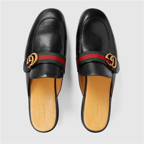 gucci leather srip|Gucci leather slippers for men.